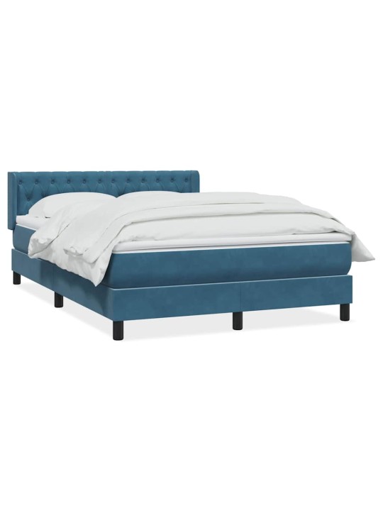 BOX VEDRUVOODI MADRATSIGA TUMESININE 140X220 CM SAMET