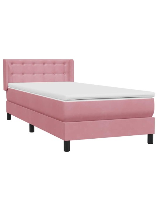 BOX VEDRUVOODI MADRATSIGA ROOSA 100X220 CM SAMET