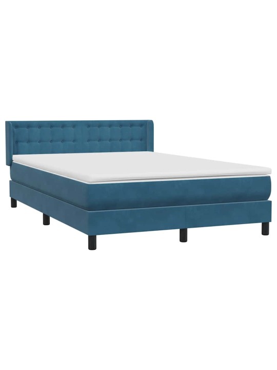 BOX VEDRUVOODI MADRATSIGA TUMESININE 140X220 CM SAMET