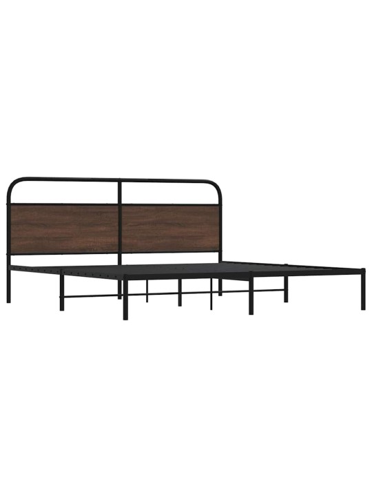 METALLIST VOODIRAAM ILMA MADRATSITA PRUUN TAMM 183X213 CM