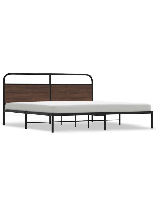 METALLIST VOODIRAAM ILMA MADRATSITA PRUUN TAMM 193X203 CM