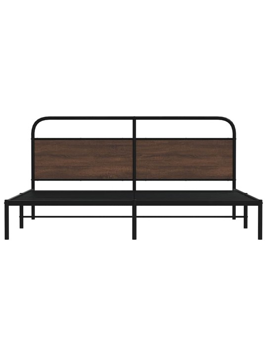 METALLIST VOODIRAAM ILMA MADRATSITA PRUUN TAMM 193X203 CM