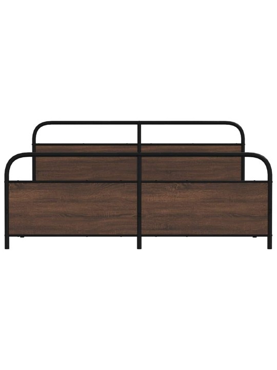 METALLIST VOODIRAAM ILMA MADRATSITA PRUUN TAMM 183X213 CM