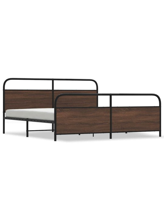 METALLIST VOODIRAAM ILMA MADRATSITA PRUUN TAMM 193X203 CM