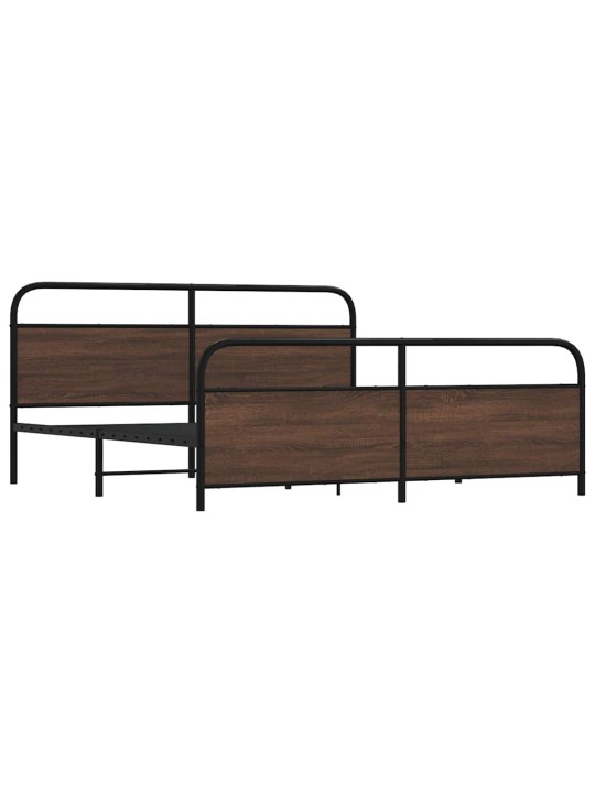 METALLIST VOODIRAAM ILMA MADRATSITA PRUUN TAMM 193X203 CM