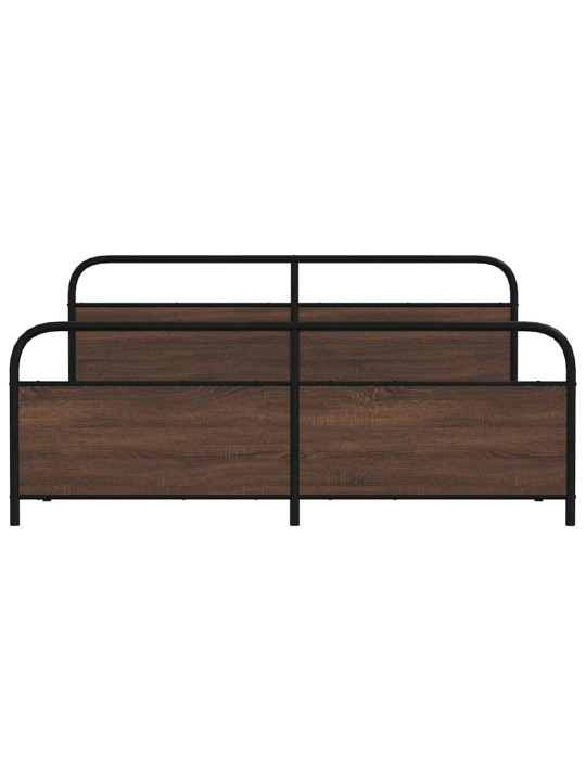 METALLIST VOODIRAAM ILMA MADRATSITA PRUUN TAMM 193X203 CM
