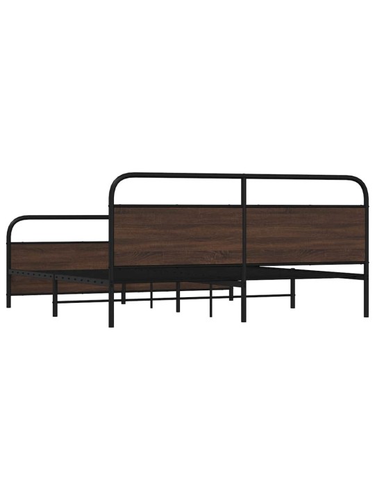 METALLIST VOODIRAAM ILMA MADRATSITA PRUUN TAMM 193X203 CM