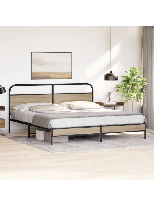METALLIST VOODIRAAM ILMA MADRATSITA SUITSUTATUD TAMM 193X203 CM