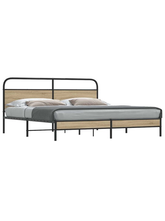 METALLIST VOODIRAAM ILMA MADRATSITA SUITSUTATUD TAMM 193X203 CM