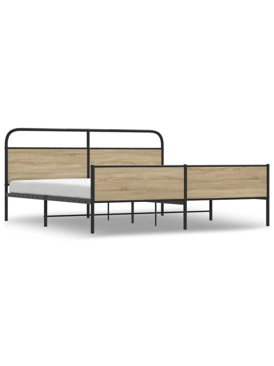 METALLIST VOODIRAAM ILMA MADRATSITA SUITSUTATUD TAMM 150X200 CM