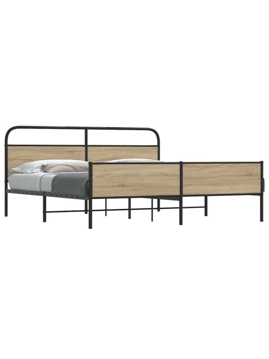 METALLIST VOODIRAAM ILMA MADRATSITA SUITSUTATUD TAMM 150X200 CM