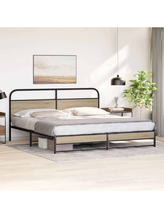 METALLIST VOODIRAAM ILMA MADRATSITA SUITSUTATUD TAMM 193X203 CM