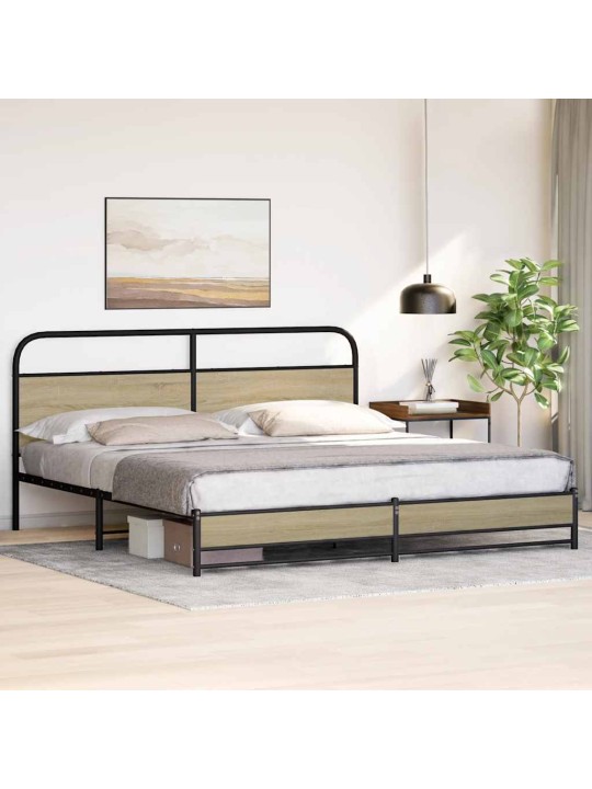 METALLIST VOODIRAAM ILMA MADRATSITA SONOMA TAMM 193X203 CM
