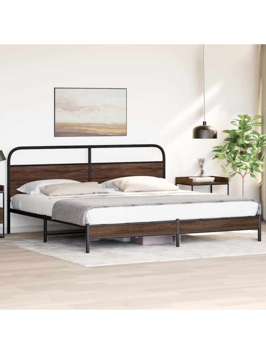 METALLIST VOODIRAAM ILMA MADRATSITA PRUUN TAMM 183X213 CM