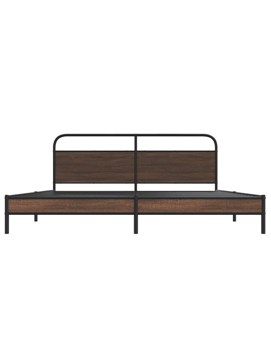 METALLIST VOODIRAAM ILMA MADRATSITA PRUUN TAMM 183X213 CM