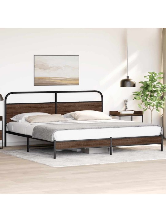 METALLIST VOODIRAAM ILMA MADRATSITA PRUUN TAMM 193X203 CM