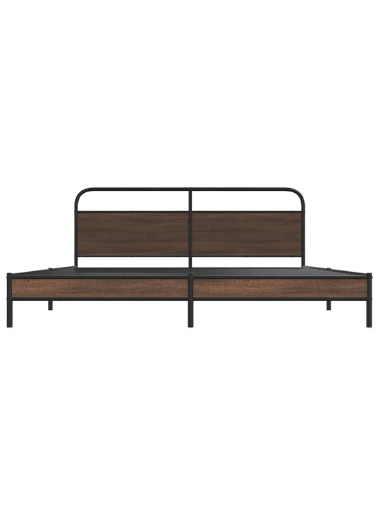 METALLIST VOODIRAAM ILMA MADRATSITA PRUUN TAMM 193X203 CM