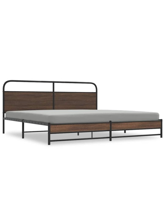 METALLIST VOODIRAAM ILMA MADRATSITA PRUUN TAMM 183X213 CM