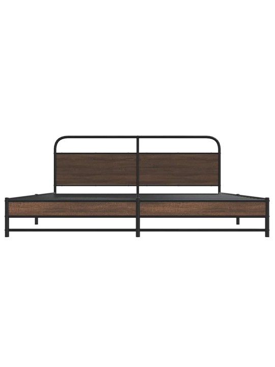 METALLIST VOODIRAAM ILMA MADRATSITA PRUUN TAMM 183X213 CM