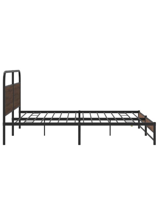 METALLIST VOODIRAAM ILMA MADRATSITA PRUUN TAMM 183X213 CM