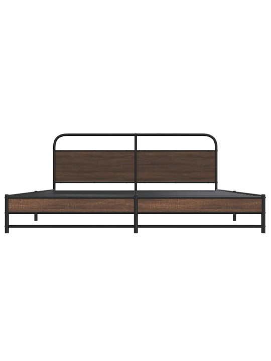 METALLIST VOODIRAAM ILMA MADRATSITA PRUUN TAMM 193X203 CM