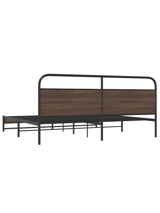 METALLIST VOODIRAAM ILMA MADRATSITA PRUUN TAMM 193X203 CM