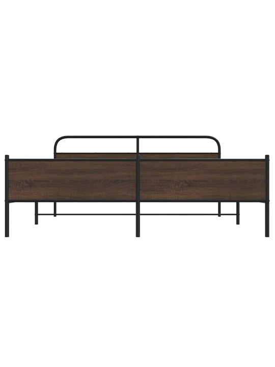 METALLIST VOODIRAAM ILMA MADRATSITA PRUUN TAMM 183X213 CM