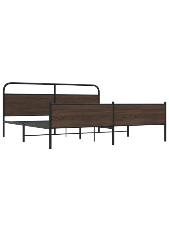 METALLIST VOODIRAAM ILMA MADRATSITA PRUUN TAMM 193X203 CM