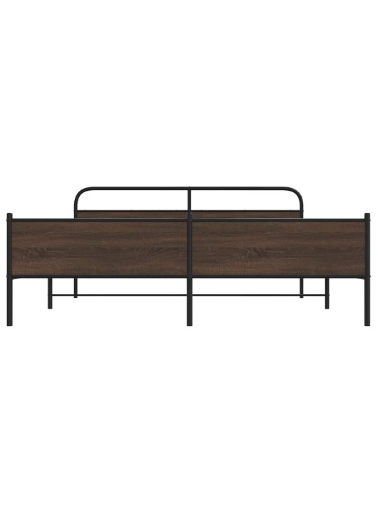 METALLIST VOODIRAAM ILMA MADRATSITA PRUUN TAMM 193X203 CM
