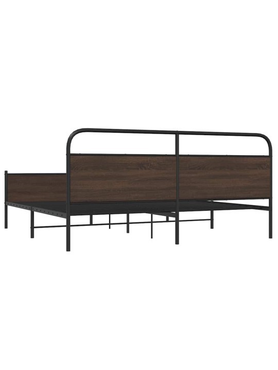 METALLIST VOODIRAAM ILMA MADRATSITA PRUUN TAMM 193X203 CM