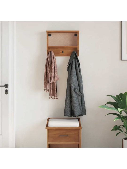 SEINALE PAIGALDATAV NAGI SANDNES 45X12X35 CM TÄISPUIDUST MÄND