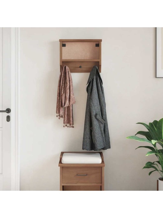 SEINALE PAIGALDATAV NAGI SANDNES 45X12X35 CM TÄISPUIDUST MÄND