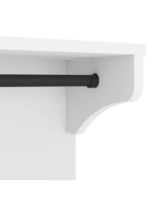 SEINALE PAIGALDATAV NAGI, SANDNES, VALGE, 87X30X42CM, MÄNNIPUIT