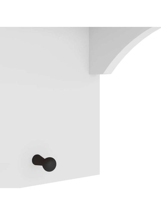 SEINALE PAIGALDATAV NAGI, SANDNES, VALGE, 87X30X42CM, MÄNNIPUIT