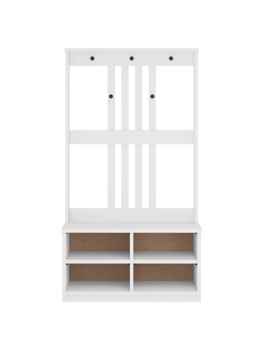 SAALIPUU SANDENS VALGE 87X40X159,5 CM TÄISPUIDUST MÄND