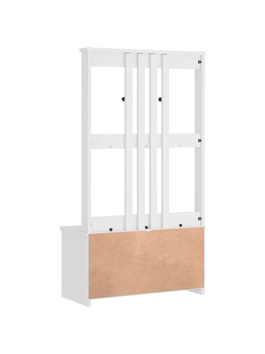 SAALIPUU SANDENS VALGE 87X40X159,5 CM TÄISPUIDUST MÄND