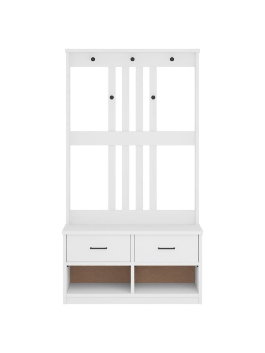 SAALIPUU SANDENS VALGE 87X40X159,5 CM TÄISPUIDUST MÄND
