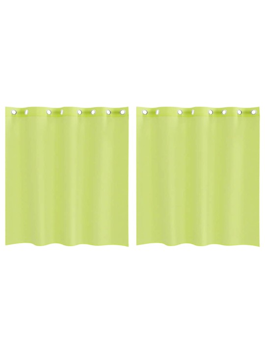 VOILE KARDINAD KOOS RÕNGASTEGA 2 TK ÕUNAROHELINE 140X140 CM