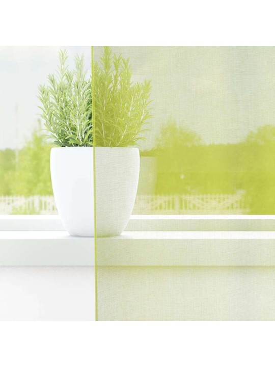 VOILE KARDINAD KOOS LÄBIVÕREDEGA 2 TK APPLE GREEN 140X245 CM