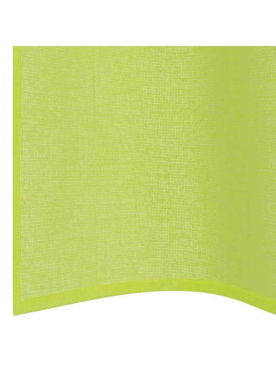 VOILE KARDINAD KOOS LÄBIVÕREDEGA 2 TK APPLE GREEN 140X245 CM
