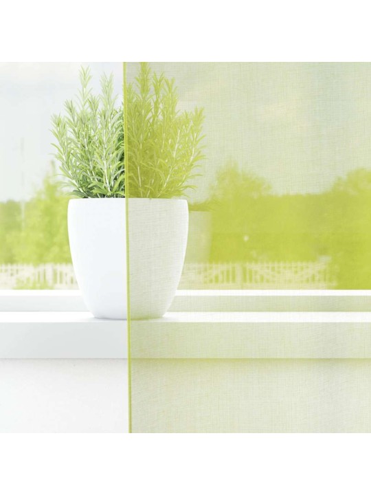 VOILE KARDINAD RÕNGASTEGA 2 TK APPLE GREEN 140X260 CM