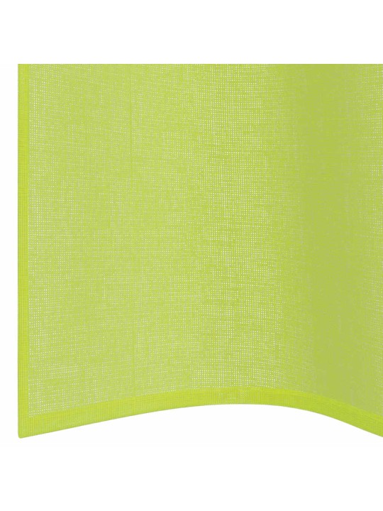 VOILE KARDINAD RÕNGASTEGA 2 TK APPLE GREEN 140X260 CM