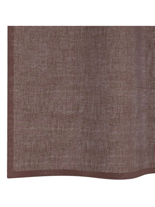 VOILE KARDINAD RÕNGASTEGA 2 TK PRUUN 140X140 CM