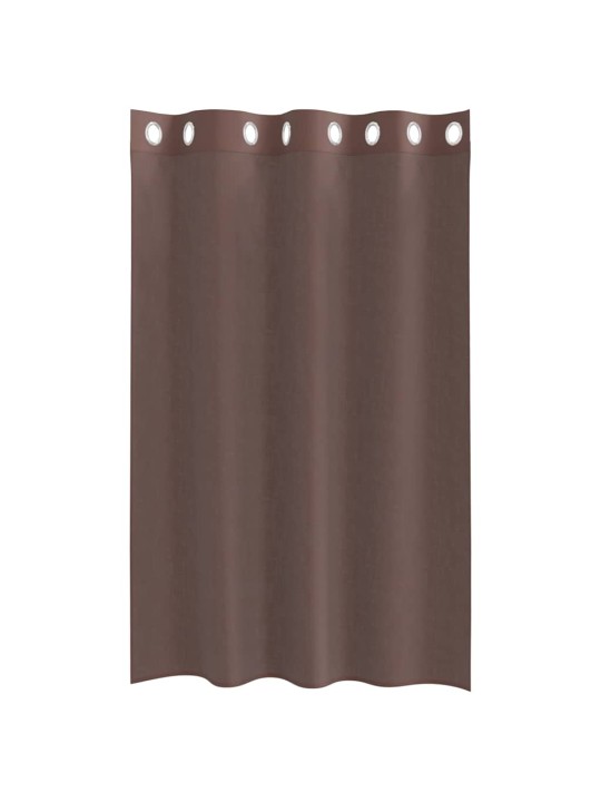 RÕNGASTIHENDIGA KARDINAD 2 TK PRUUN 140X175 CM