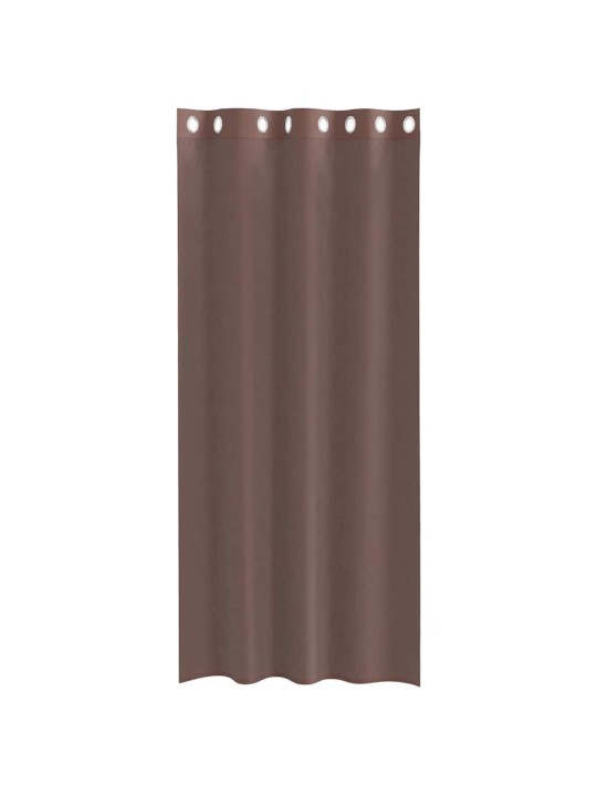 VOILE KARDINAD RÕNGASTEGA 2 TK PRUUN 140X225 CM