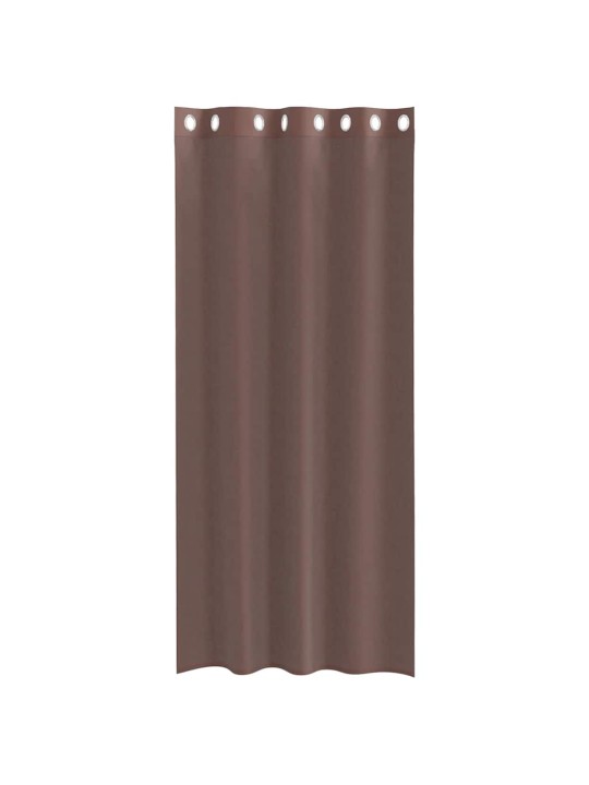VOILE KARDINAD RÕNGASTEGA 2 TK PRUUN 140X245 CM