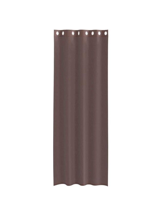 VOILE KARDINAD RÕNGASTEGA 2 TK PRUUN 140X260 CM