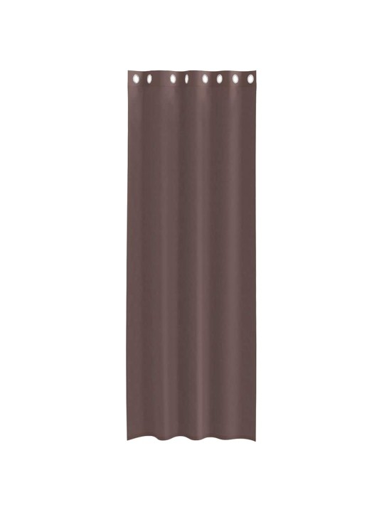 VOILE KARDINAD RÕNGASTEGA 2 TK PRUUN 140X300 CM