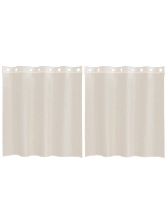VOILE KARDINAD RÕNGASTEGA 2 TK KREEM 140X140 CM