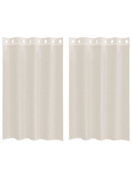 VOILE KARDINAD RÕNGASTEGA 2 TK KREEM 140X175 CM